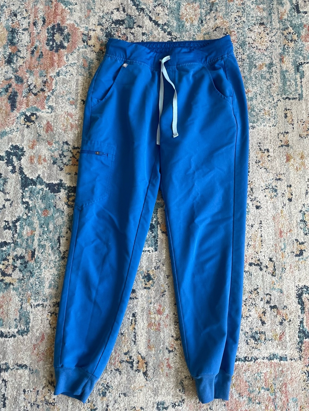 Figs Zamora Royal Blue Jogger Scrub Pants - small